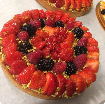 tarte aux fruits rouge